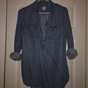 Jean button down shirt